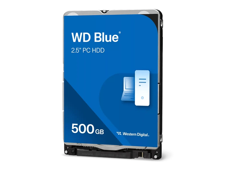 WD Blue 500GB 2.5" HDD 5400RPM 128MB Cache CMR Tech 2yrs Wty