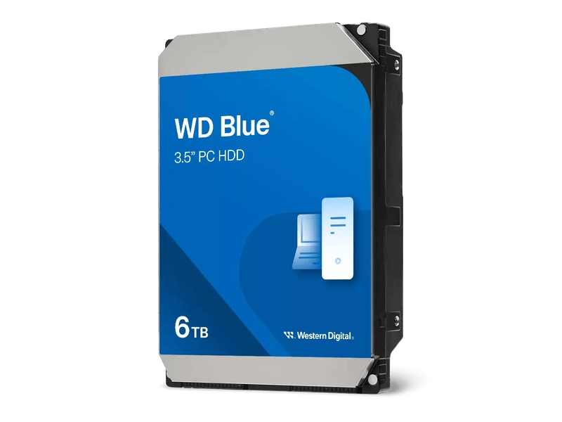 WD Blue 6TB 3.5" HDD, ITR 180 MB/s 5400RPM 256MB