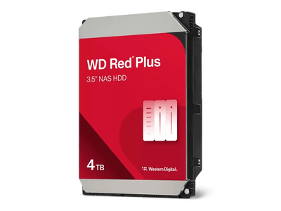 WD Red Plus 4TB 3.5" 5400RPM SATA NAS Hard Drive