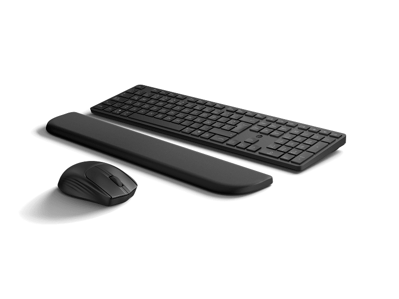 HP Multi-Device Dual-Mode Mouse and Keyboard Combo with Palm Rest 585C BD5F3AA