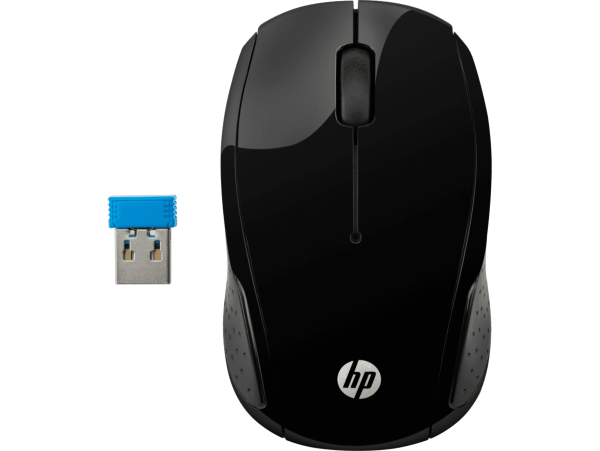 HP 200 Wireless Mouse - Black X6W31AA