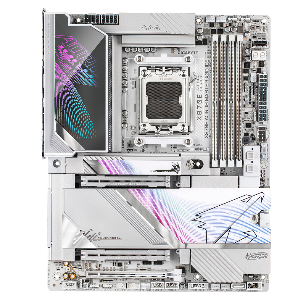Gigabyte X870E AORUS MASTER X3D ICE AM5 ATX Motherboard (X870E A MASTER X ICE)