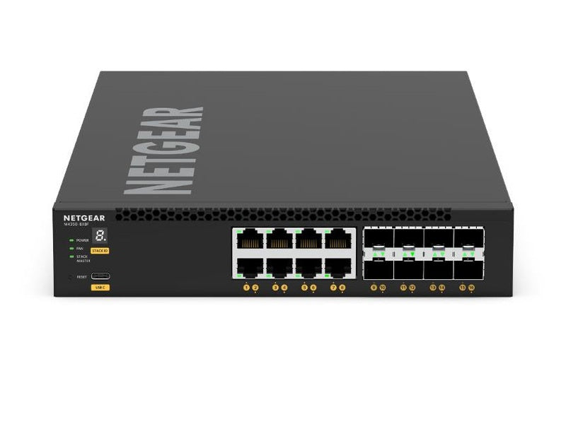 Netgear M4350-8X8F 16-port Half Width Layer 3 Fully Managed Switch with 8 x 10G/Multi-Gig &8 x 10GBASE-X SFP+