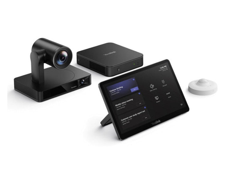 Yealink MVC860 Microsoft Teams Rooms on Windows, Medium and Large Meeting Rooms, MTR Kit, UVC86 4K Dual Camera, MCoreKit C5U, RoomSensor, *NO AUDIO*