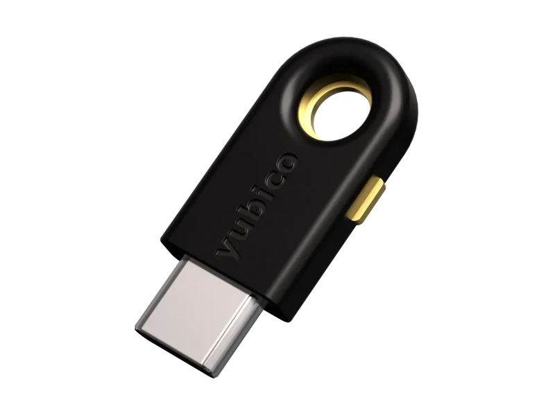 Yubico YubiKey 5C v5.8 USB-C Security Key No NFC – FIDO2, 2FA/MFA - 5060408461488