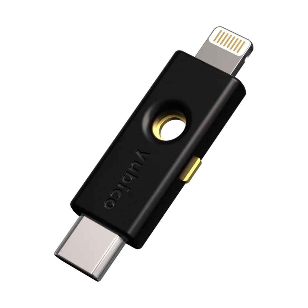 Yubico YubiKey 5Ci v5.7 USB-C & Lightning Security Key – FIDO2, 2FA - 5060408461969