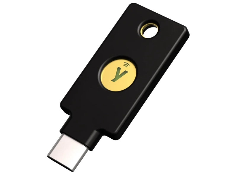 Yubico YubiKey 5C NFC v5.8 USB-C Security Key – FIDO2, 2FA/MFA - 5060408462331