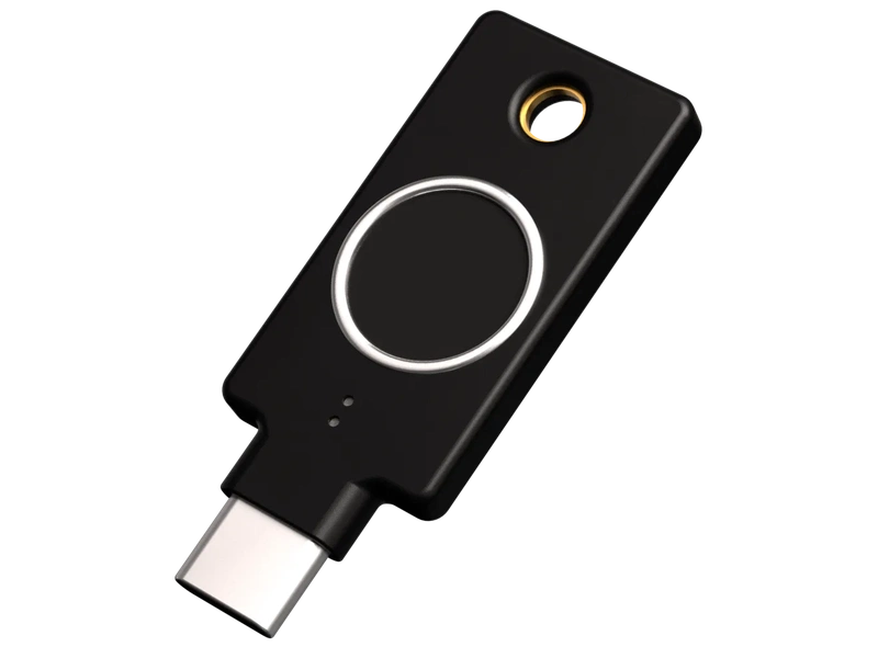 Yubico YubiKey Bio FIDO Edition v5.8 USB-C Biometric Fingerprint Security Key - 5060408464175
