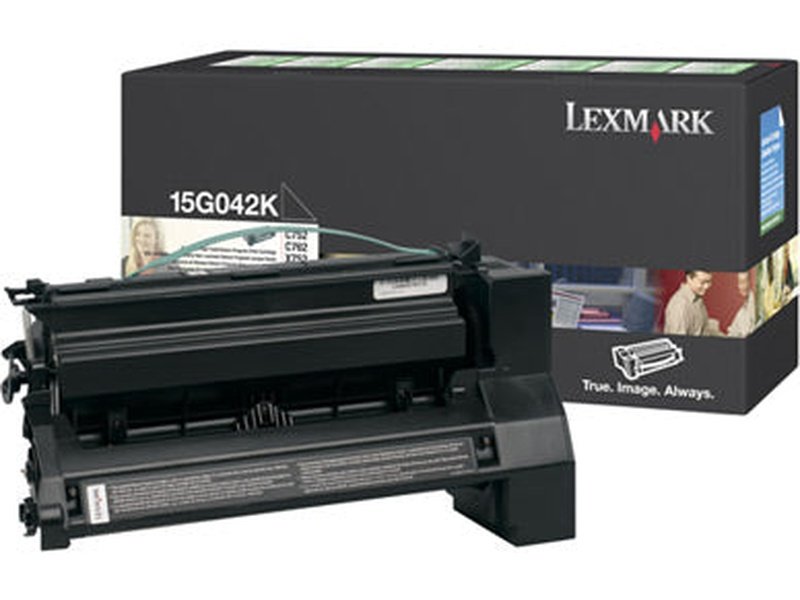 Lexmark 15G042K BLACK PREBATE TONER YIELD 15000 PAGES FOR C752 760 762