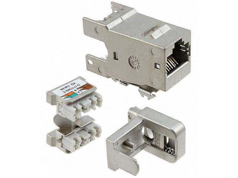Modular Connectors/Ethernet Connectors ASSY AMP-TWIST-6S SL JACK w/o Dust Cover