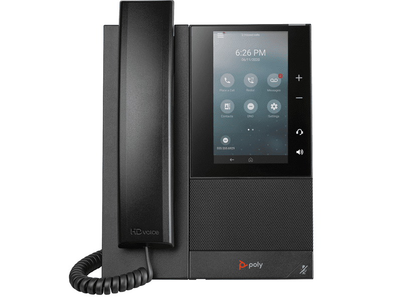 Poly CCX 500 IP Phone Corded Cordless Bluetooth Desktop Black