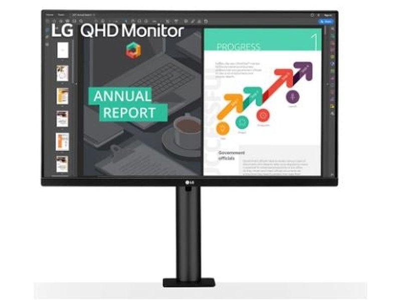LG 27QN880-B 27" QHD IPS Monitor with with Ergo Stand & USB-C