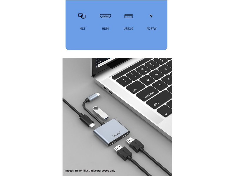 Oxhorn USB C Multi Display Adapter