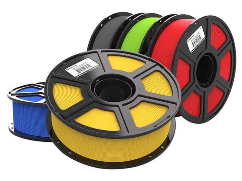 MakerBot Sketch Filament 5 Pack Red Yellow Green Blue Gray