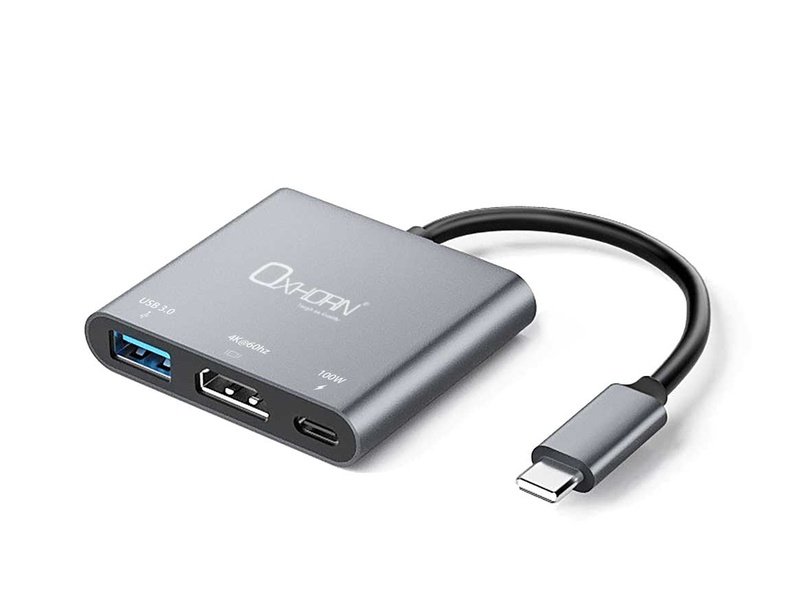Oxhorn USB C to HDMI 2.0, USB 3.0 & PD 3 in 1 Adapter