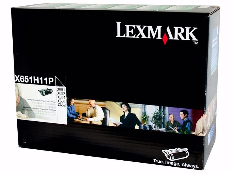 Lexmark X651H11P BLACK PREBATE TONER YIELD 25000 PAGES FOR X652 X654 X656 X658