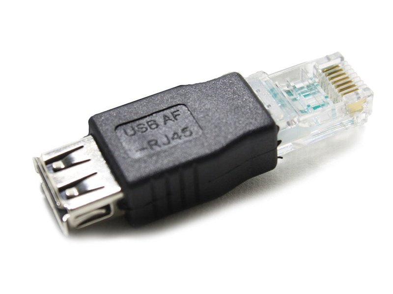 USB 2.0 Female to RJ-45 Male Adapter