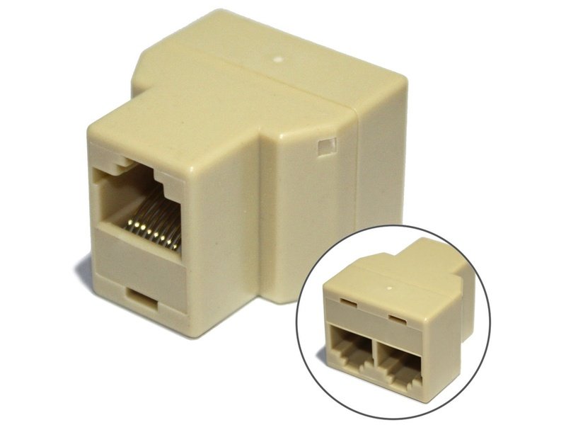 RJ-45 Female to Female Splitter