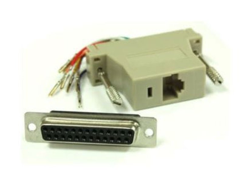 DB 25 Pin Female to RJ-45 Female Adapter