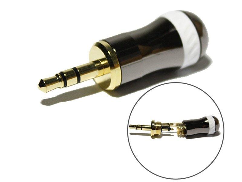 3.5mm Male Audio Adapter Connector for DIY Audio 6mm Cable