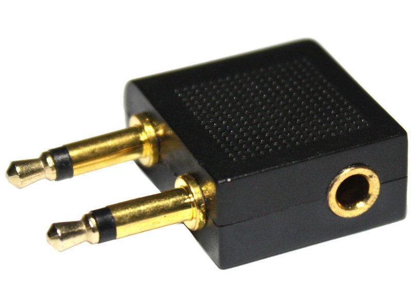 3.5mm Female to 2x 3.5mm Male Audio Adapter