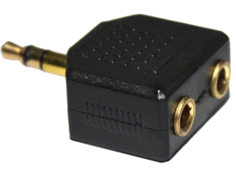 3.5mm Male to 2x 3.5mm Female Audio Adapter