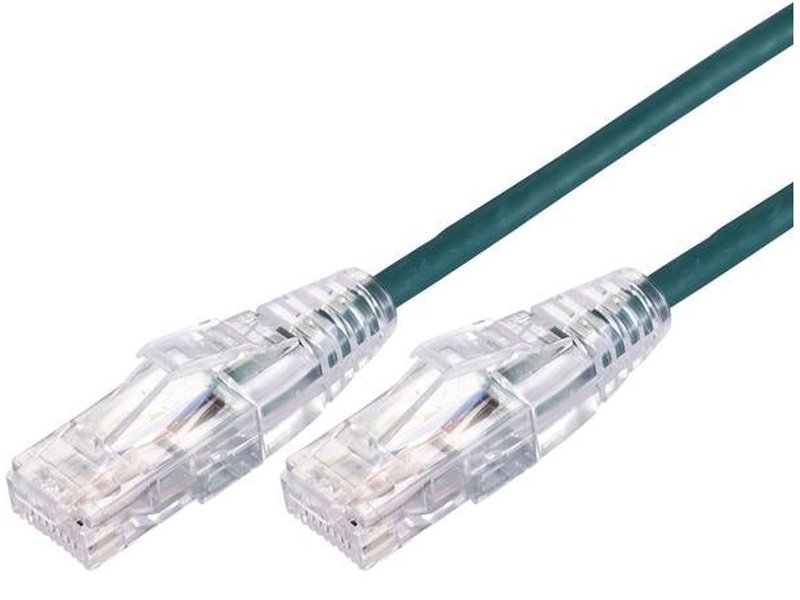 Blupeak 50cm Ultra Thin CAT 6A UTP LAN Cable Green