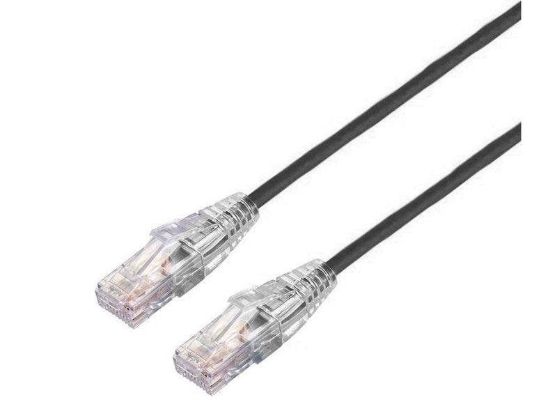 Blupeak 1M Ultra Thin Cat6a UTP LAN Cable - Black