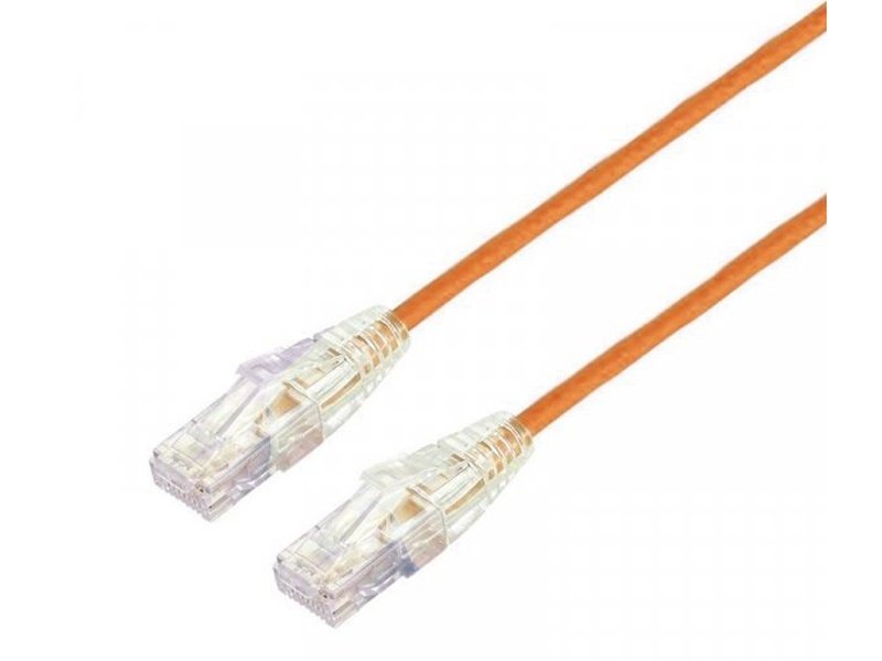 Blupeak 1M Ultra Thin Cat6a UTP LAN Cable - Orange