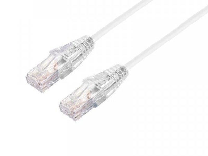 Blupeak 1M Ultra Thin Cat6a UTP LAN Cable - White
