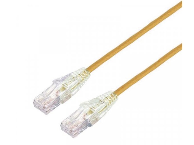 Blupeak 1M Ultra Thin Cat6a UTP LAN Cable - Yellow