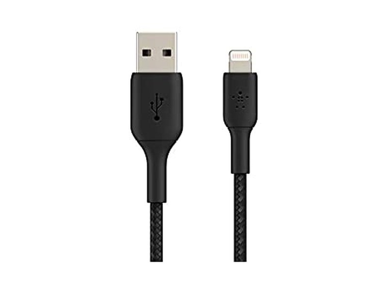 Belkin 1M USB-A To Lightning Cable Braided Boost Charge Black