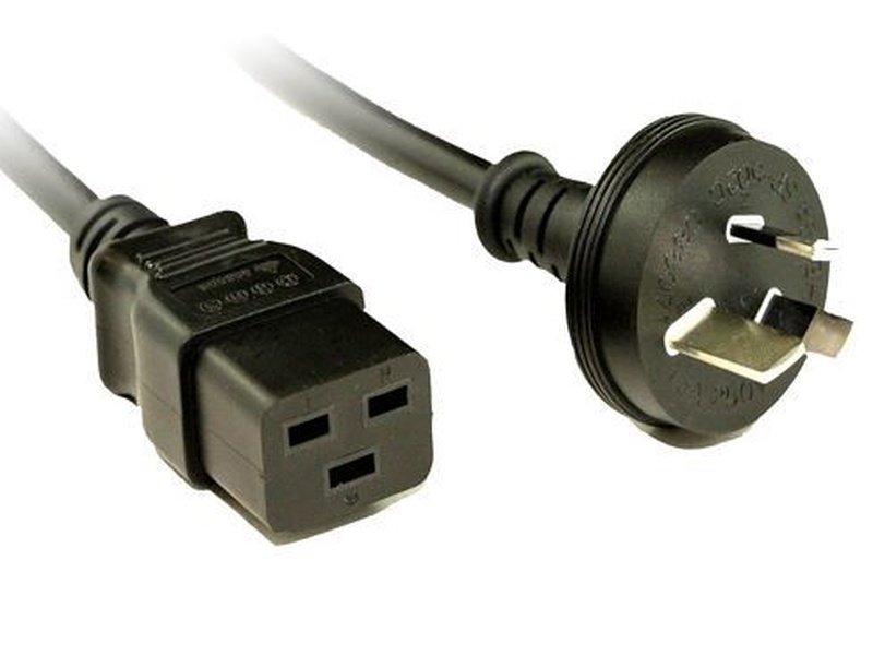 2M IEC-C19 Power Cord 15A Plug
