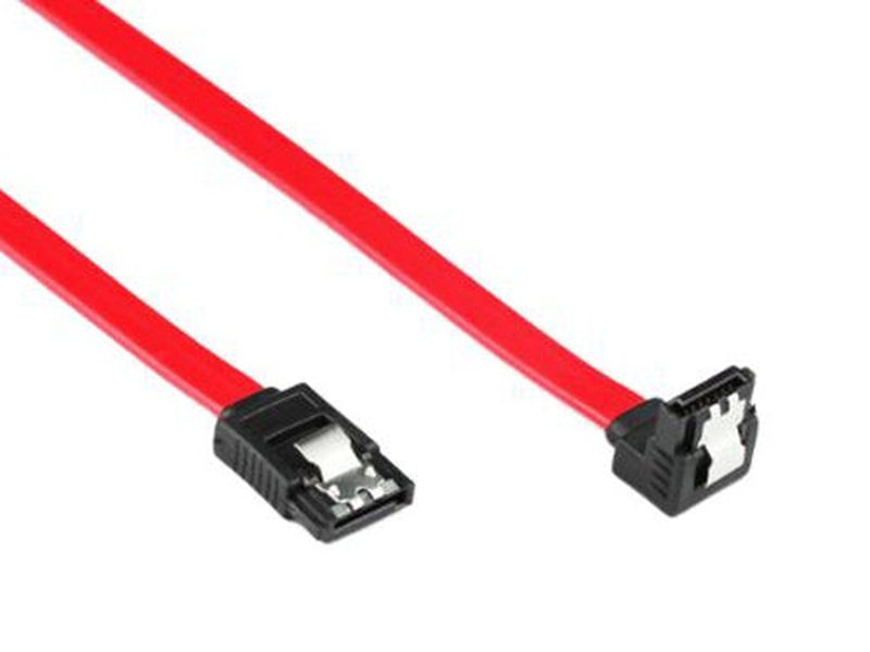 SATA 3 6Gb/s Data Straight to Angle Cable 25cm