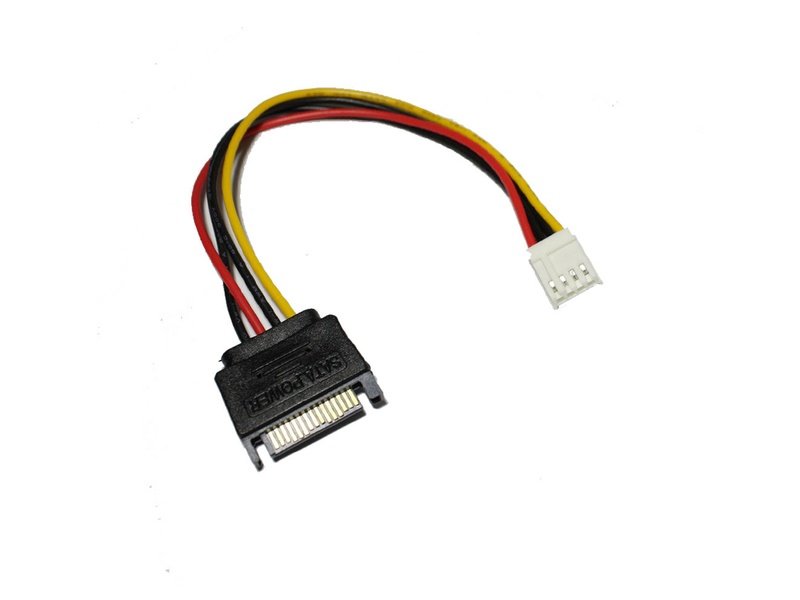 SATA 15 Pin M to Floppy Drive 4 Pin Power Cable 20cm