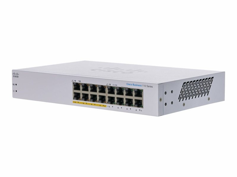 Cisco CBS110 16 Ports Ethernet Switch, PoE