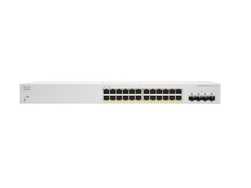 Cisco Business CBS220 24 Ports Manageable Ethernet Switch, PoE, 4x1G SFP