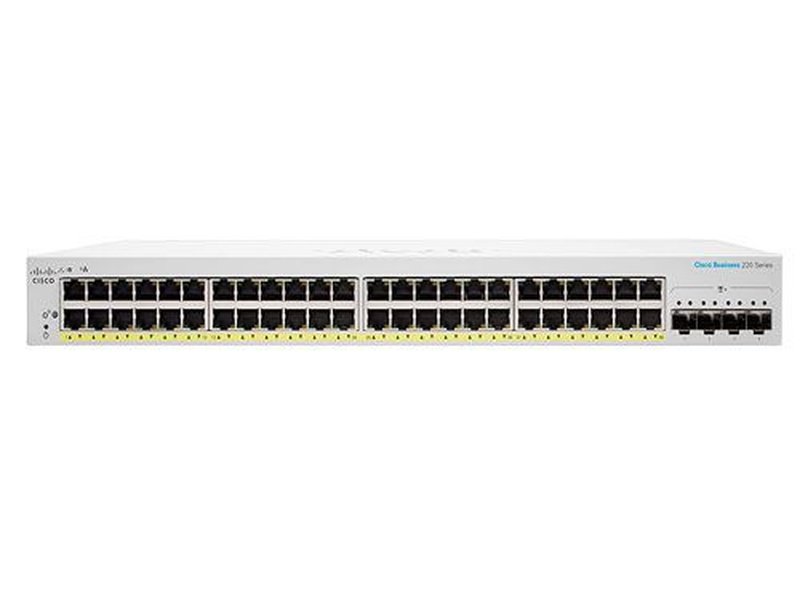 Cisco CBS220 48 Ports Smart Switch, GE, 4x10G SFP+