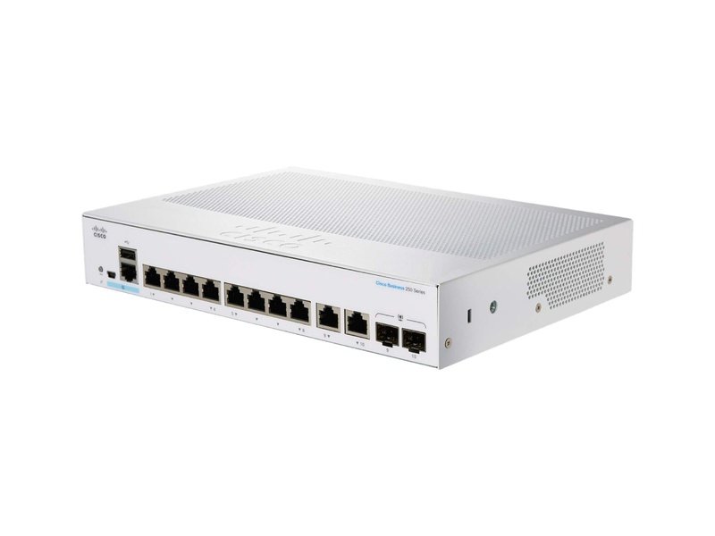 Cisco CBS220 8 Ports Smart Switch, GE, EXT PS, 2x1G SFP