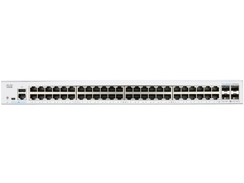Cisco CBS250 48 Ports Manageable Ethernet Switch, GE, 4x10G SFP+
