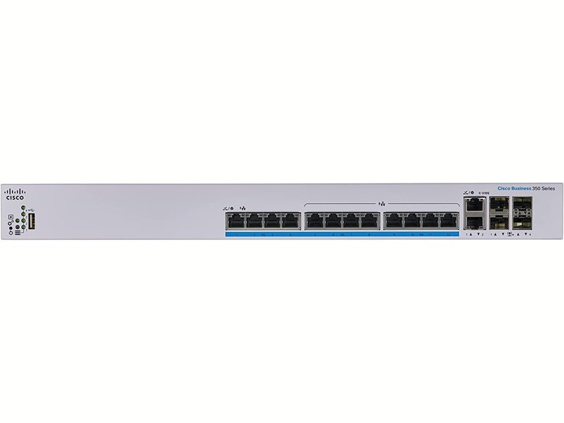 Cisco Business CBS350 12 Ports Manageable Ethernet Switch, PoE, 4x10G SFP+
