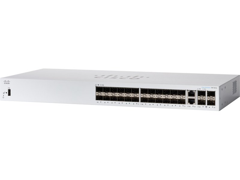 Cisco Business CBS350 24 Ports Manageable Ethernet Switch 24-PORT SFP, 4x1G SFP