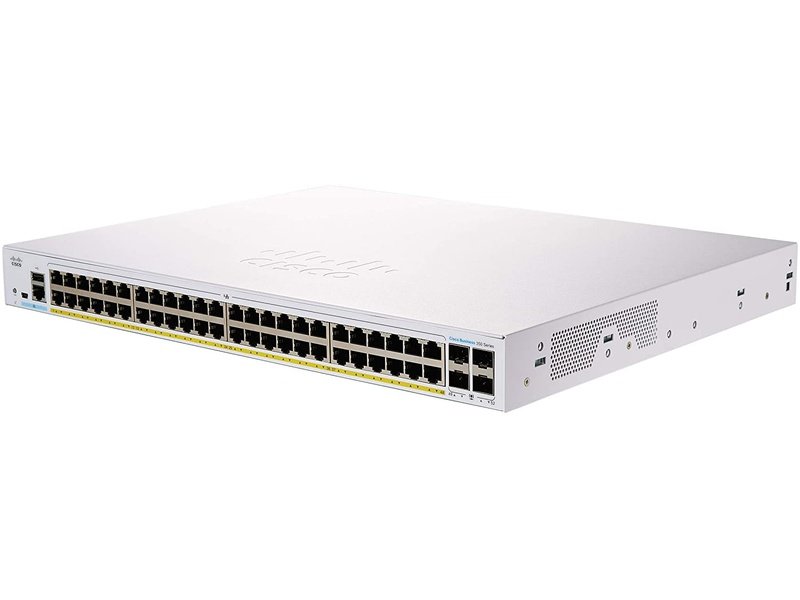 Cisco CBS350 48 Ports Manageable Ethernet Switch, Full PoE, GE, 4x10G SFP+
