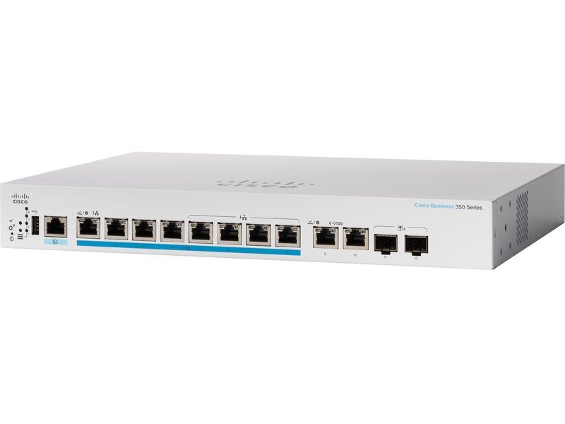 Cisco Business CBS350 8 Ports Manageable Ethernet Switch, PoE, 2x10G SFP +