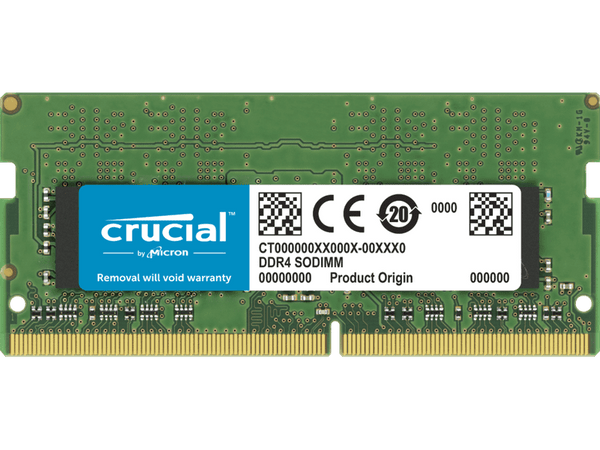 Crucial 32GB 1x32GB DDR4 SODIMM 3200MHz CL32 1.2V PC4-21300 Notebook Memory