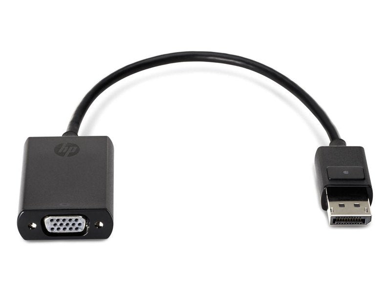 HP DisplayPort To VGA Adapter Black