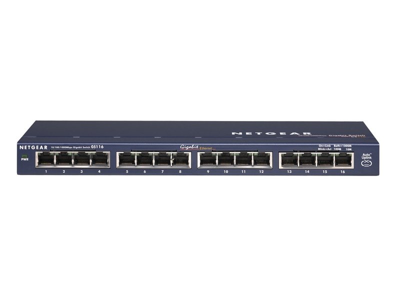 Netgear GS116 Prosafe 16 Port 10/100/1000 Gigabit Switch