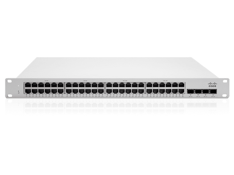 Cisco Meraki MS225P L2 Stackable Cloud Managed 48 Ports Manageable Ethernet Switch, PoE