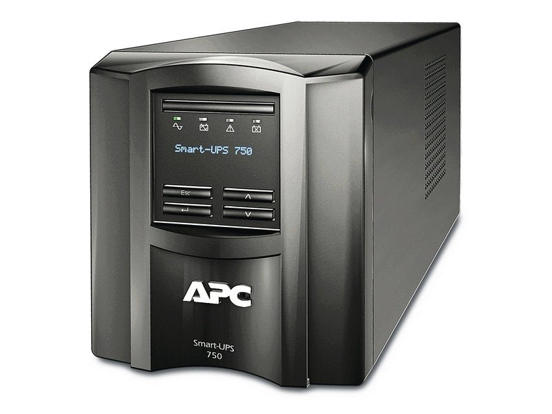 APC SMART UPS SMT 750VA, IEC 6 , USB, SERIAL, SMART SLOT, LCD,TWR, SMART CONNECT-3Y WTY