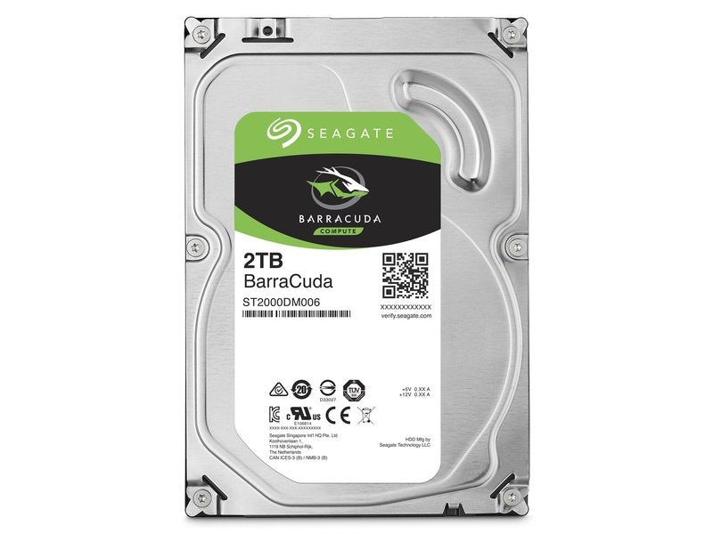 Seagate 2TB BarraCuda 3.5" 7200RPM SATA3 Desktop Hard Drive